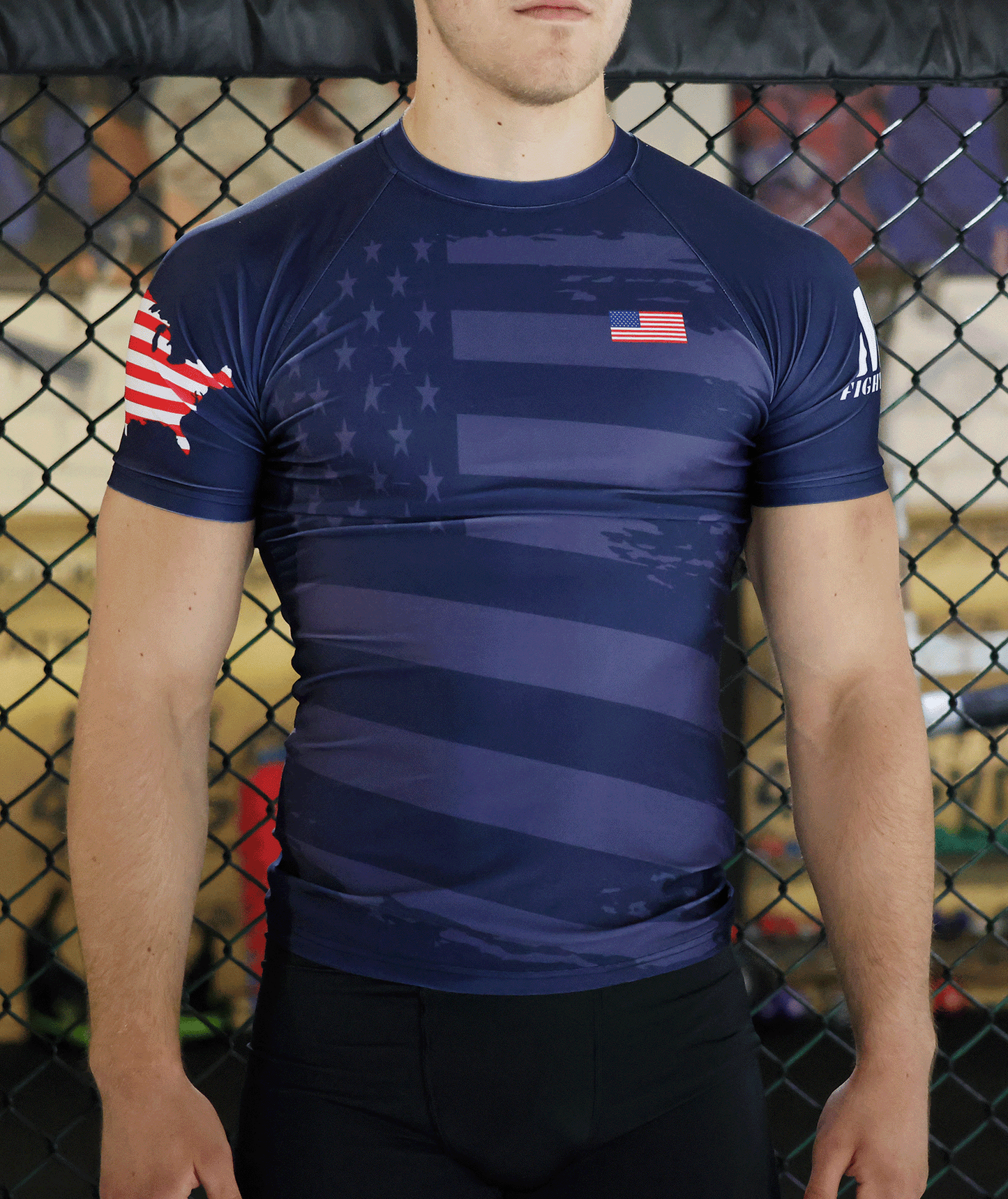 MF American Jiu-Jitsu Performance Short Sleeve Rash Guard