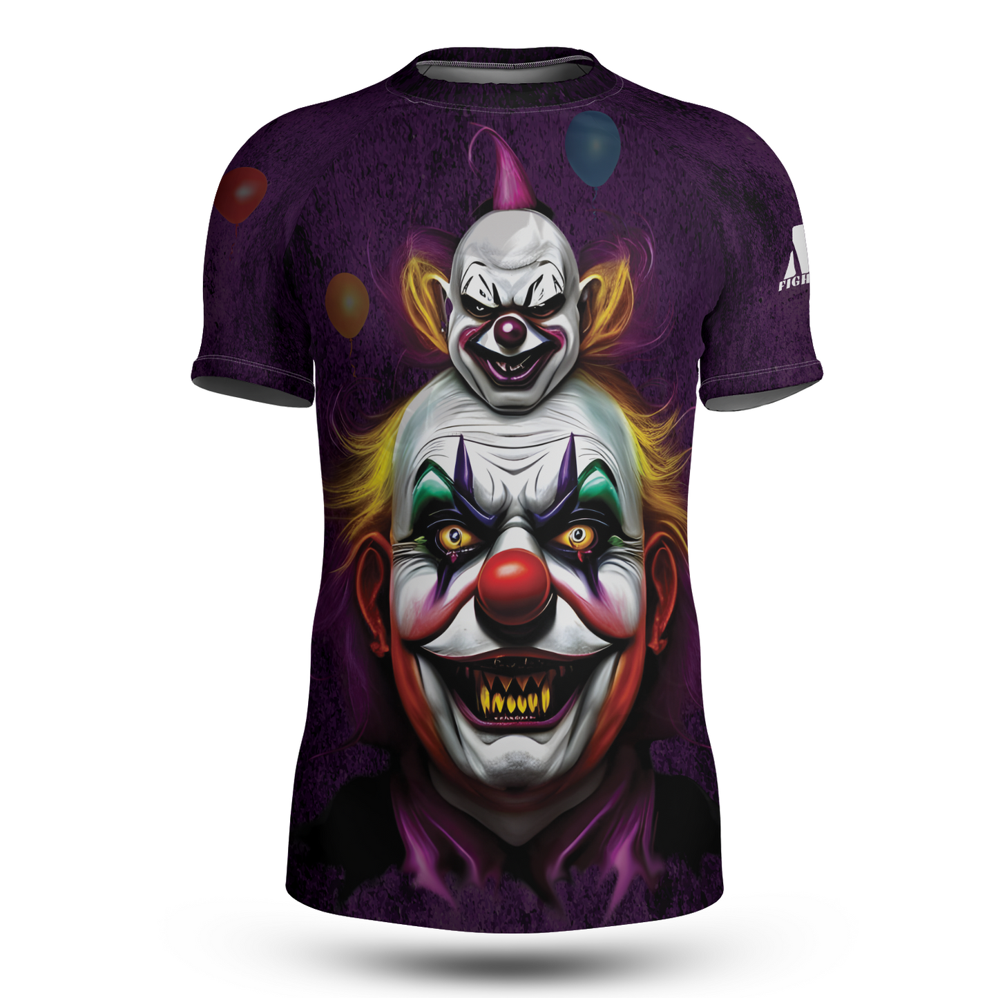 scary clown rash guard mat force