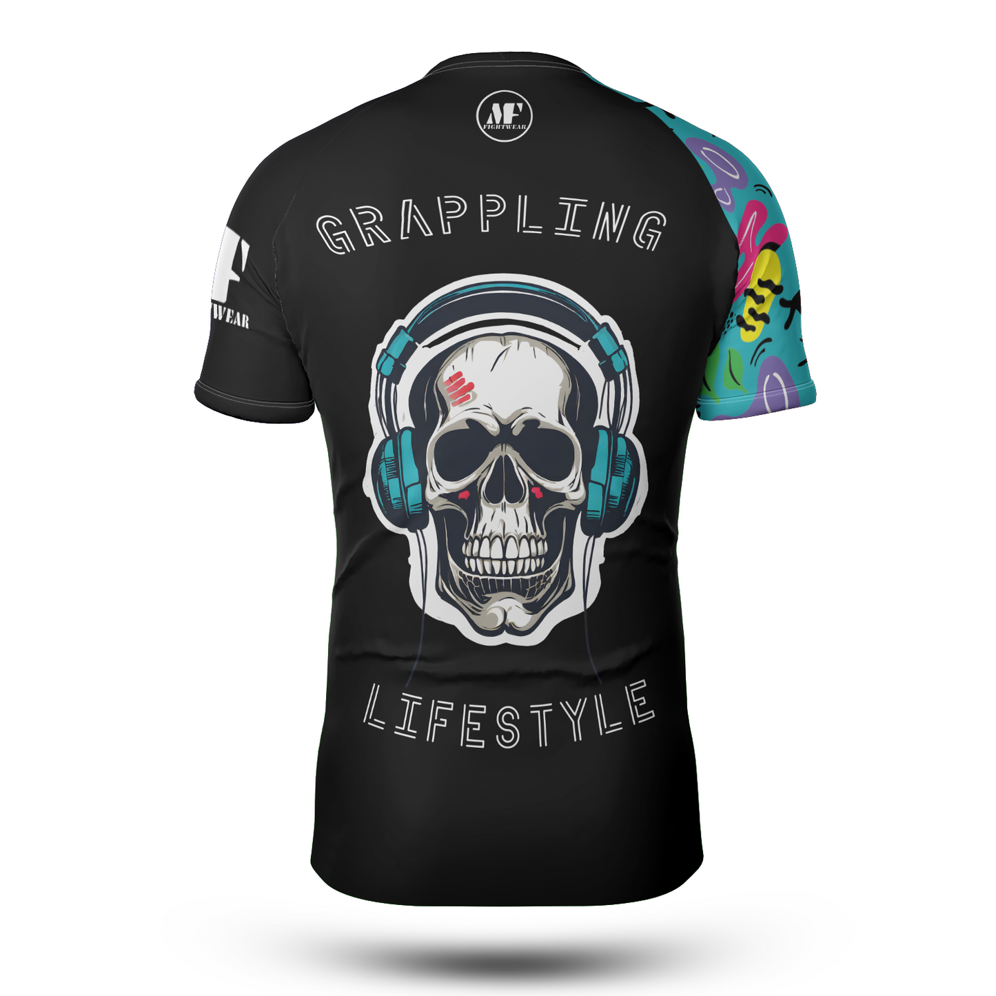 MF "Cool Skull" Performance Short Sleeve Rash Guard